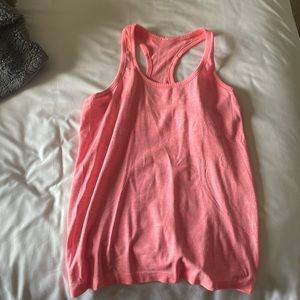 Pink lululemon tank top